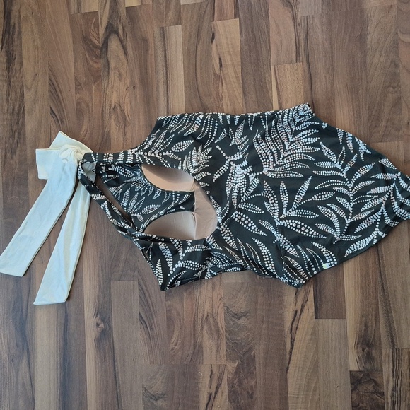 NWOT Summersalt Bow Shoulder Ruched Side Stroke Bathing Suit Swim Suit - Picture 4 of 9